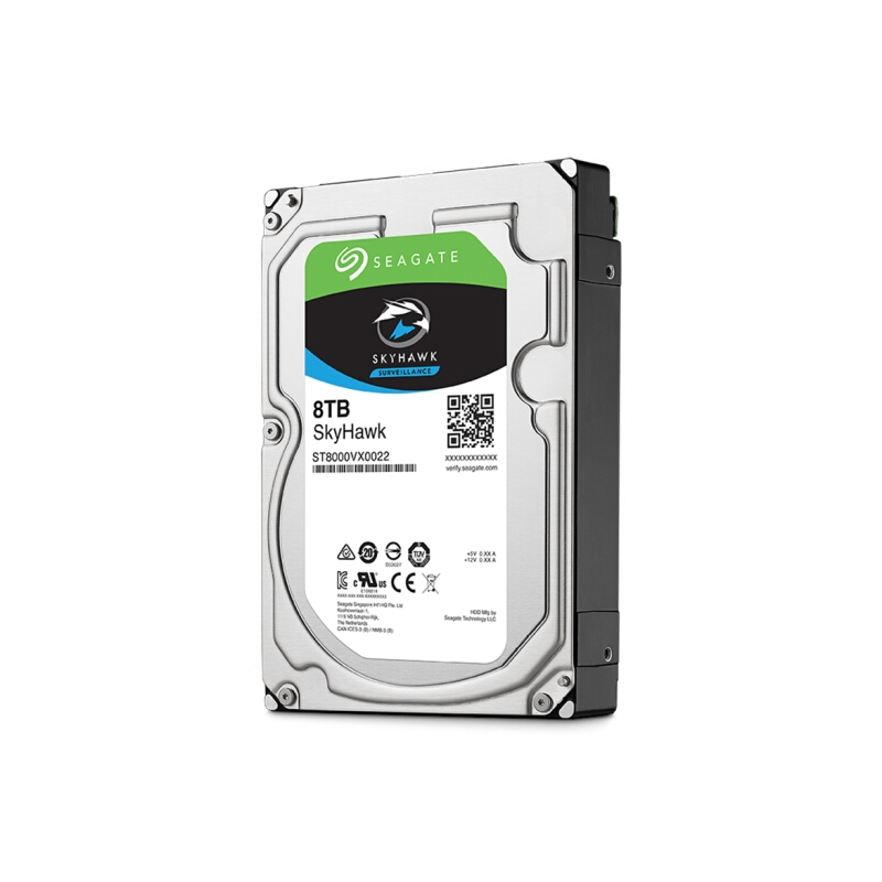 希捷(Seagate)8TB 256MB 7200RPM 监控级硬盘 SATA接口 希捷酷鹰SkyHawk系列(ST8000VX0022)