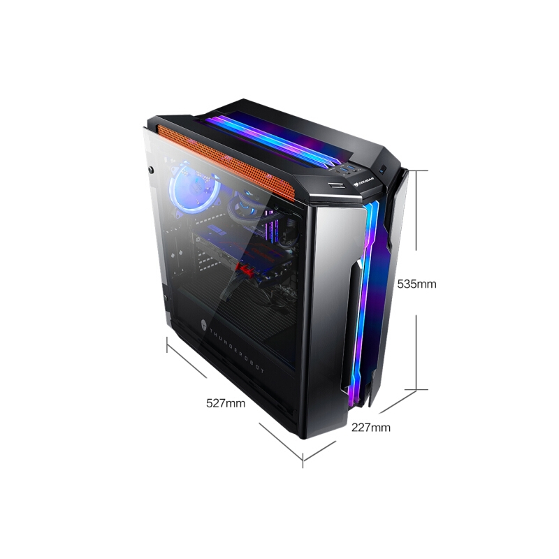 雷神 神谕708Ti i7-9700K/Z390/幻光戟8G*2/RTX2080Ti/650W金牌/正版WIN10/游戏台式电脑主机/组装电脑