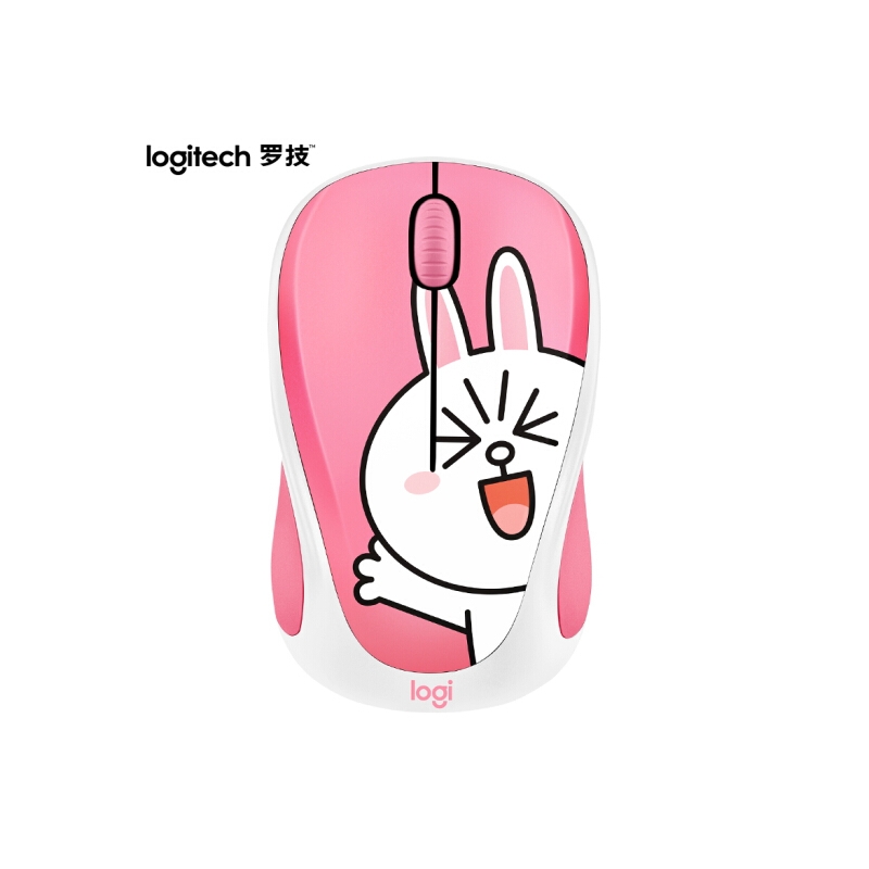 罗技（Logitech）LINE FRIENDS系列 鼠标 无线鼠标 办公鼠标 女性鼠标 可妮兔CONY 自营 带无线2.4G接收器