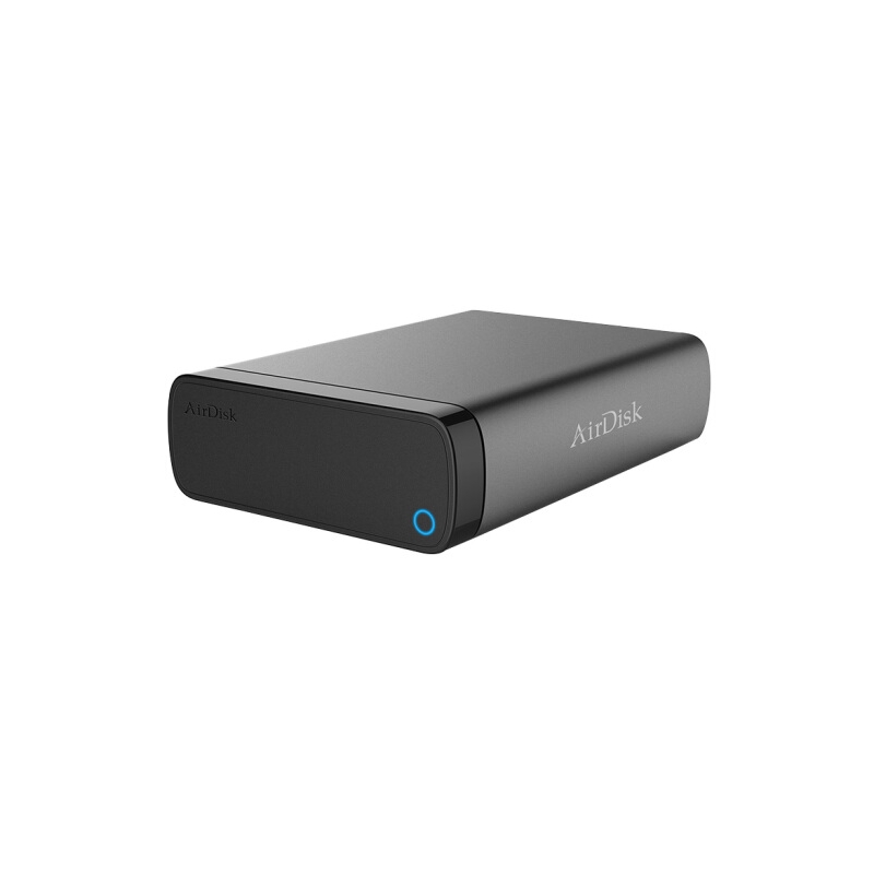 airdisk AirDisk 移动网络硬盘盒USB3.0 2.5/3.5英寸灰色 SATA串口家庭私有云NAS网络存储器 无盘标配Q3C